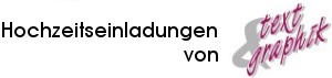 Logo hochzeitseinladungen.text-u-graphik.de